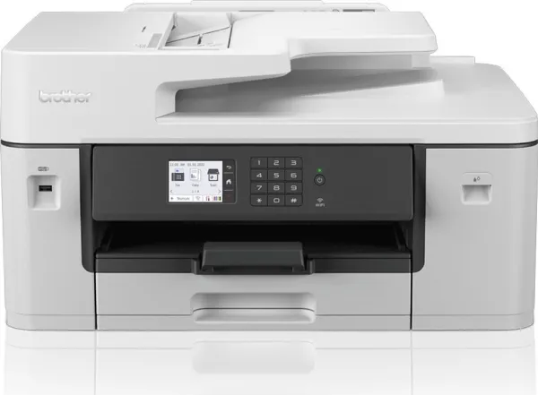 Brother MFC-J6540DWE - Multifunktionsprinter - farve - blækprinter - A3/Ledger (medie) - op til 25 spm (kopiering) - op til 28 spm (udskriver) - 250 ark - 33.6 Kbps - USB 2.0, LAN, Wi-Fi(n) - med 4 måneder EcoPro-abonnement