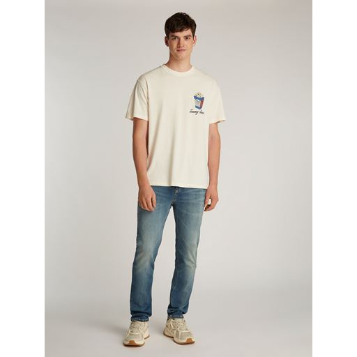 Tommy Jeans Novelty 2 T-shirt, Ancient White, XL