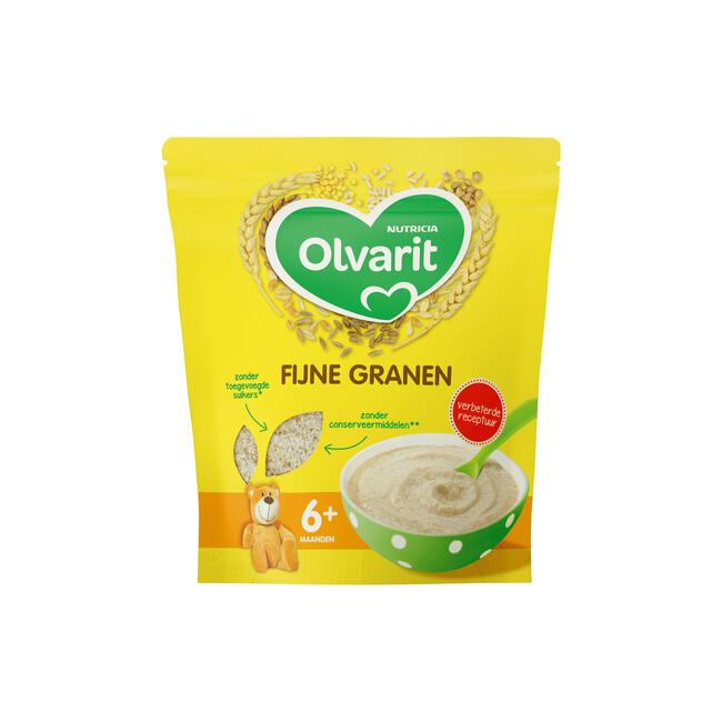 Olvarit Fijne Granen Babypap 6+ Maanden 200 GR