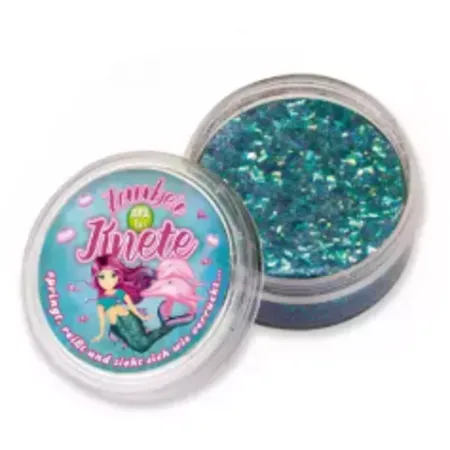 Lutz Mauder Zauberknete Springknete mit Glitzer Knete 50g, 1 Stück, 3-fach sortiert