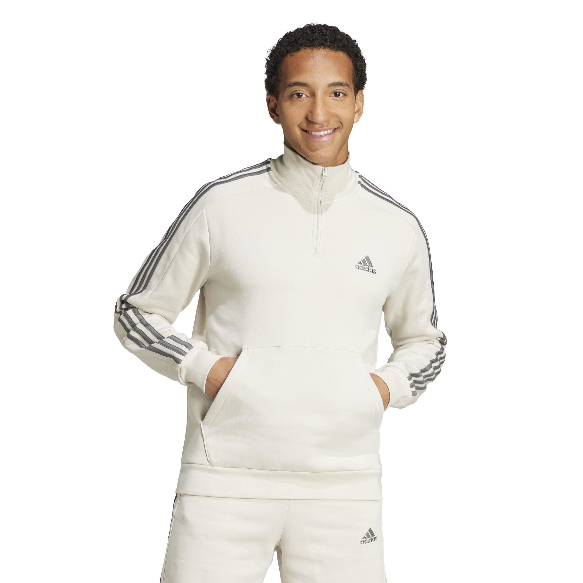 adidas 3 Stripe Zip Top Mens