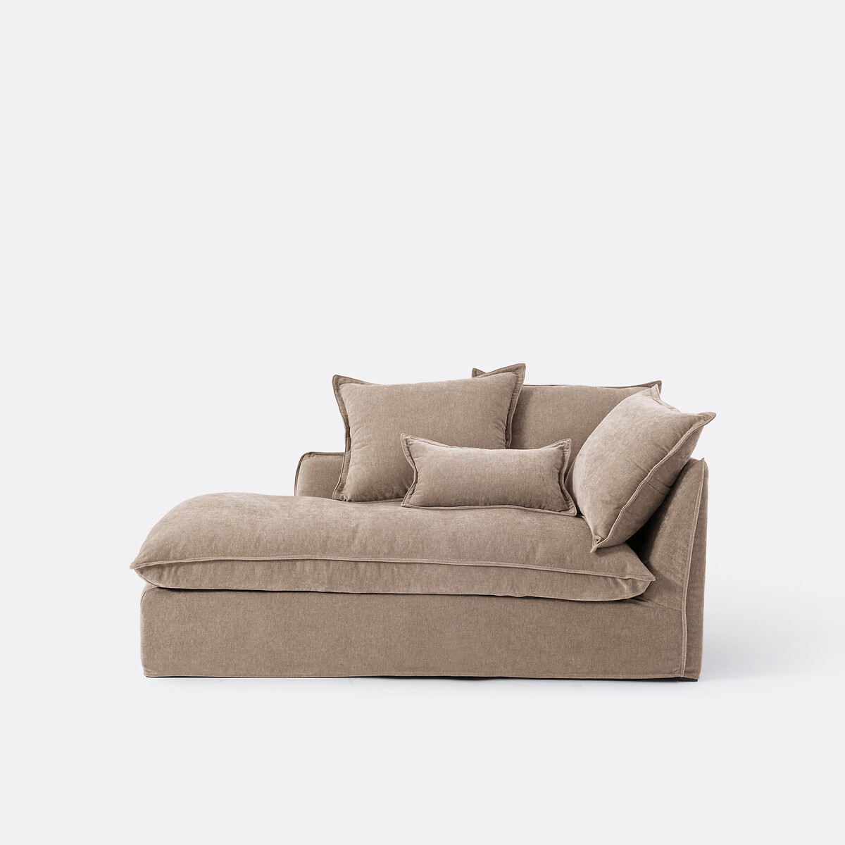LA REDOUTE INTERIORS<br>Poltrona esquerda em poliéster mesclado, Odna