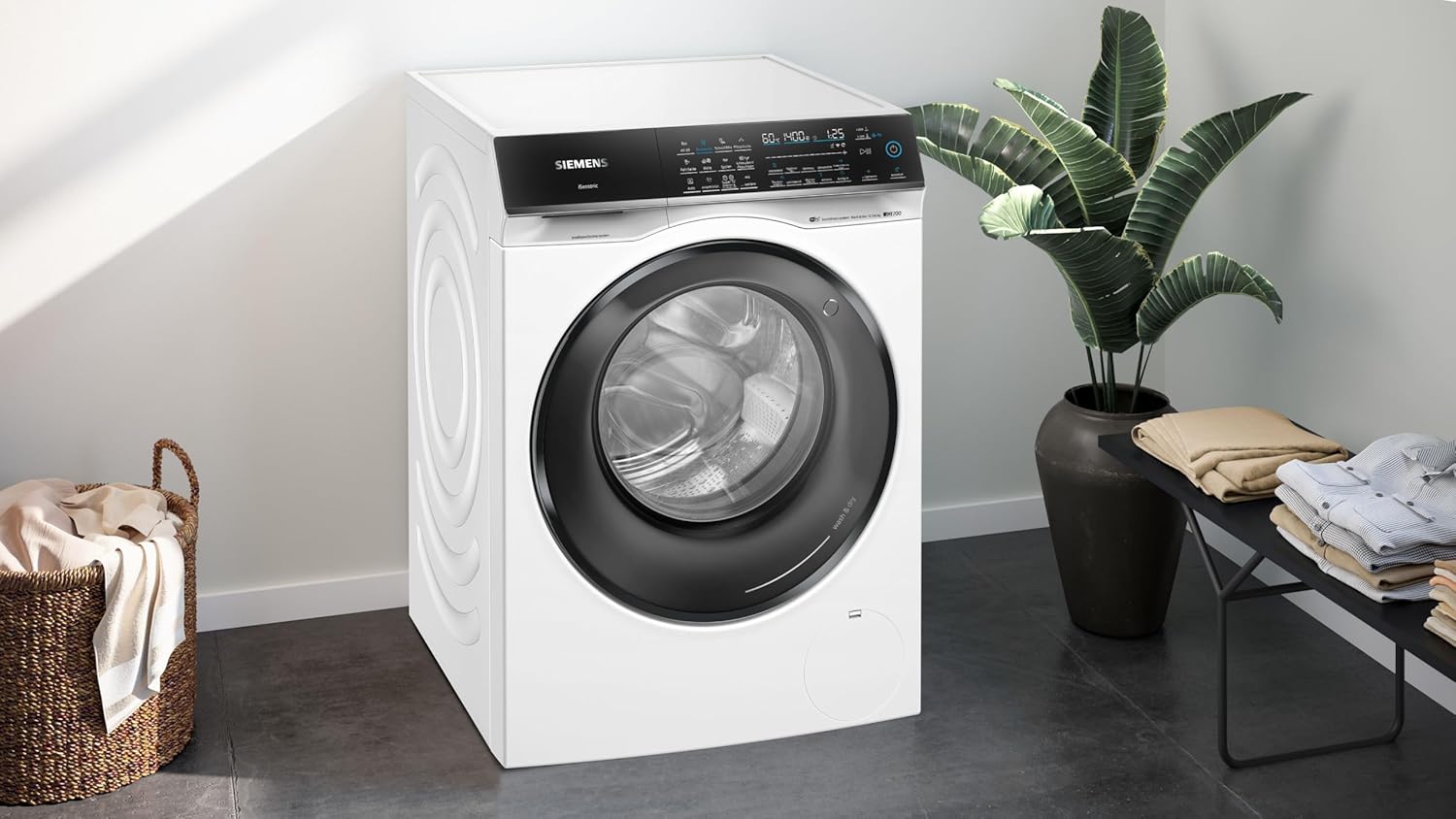 Siemens WN54C2A40, iQ700 Smarter Waschtrockner 10,5-6 kg, i-Dos - automatische Dosierung, smartFinish - reduziert Falten mit Dampf, aquaStop, autoDry-Technologie, varioSpeed Beschleunigung