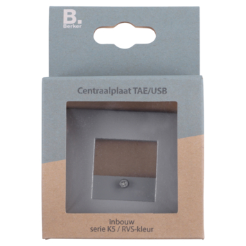 Berker K5 Afdekplaat USB RVS