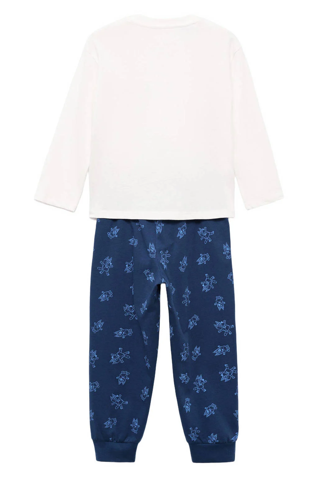 Mango Kids Bluey pyjama donkerblauw/wit