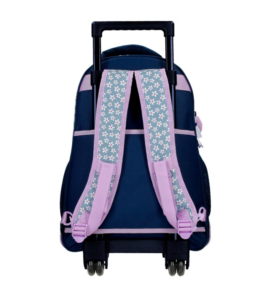 Mochila com Rodas Estilo Minnie Mouse da Disney 2R - Azul - 32x43x21cm -