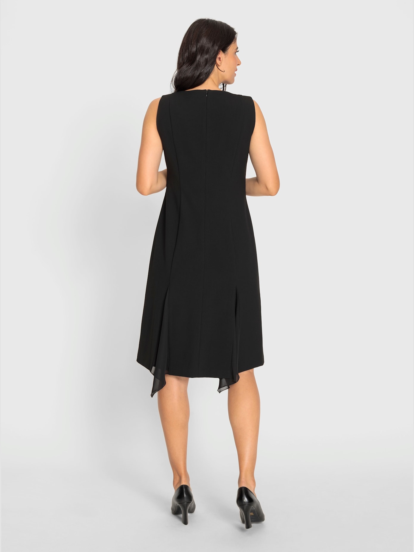 Robe empiècements mousseline aérienne