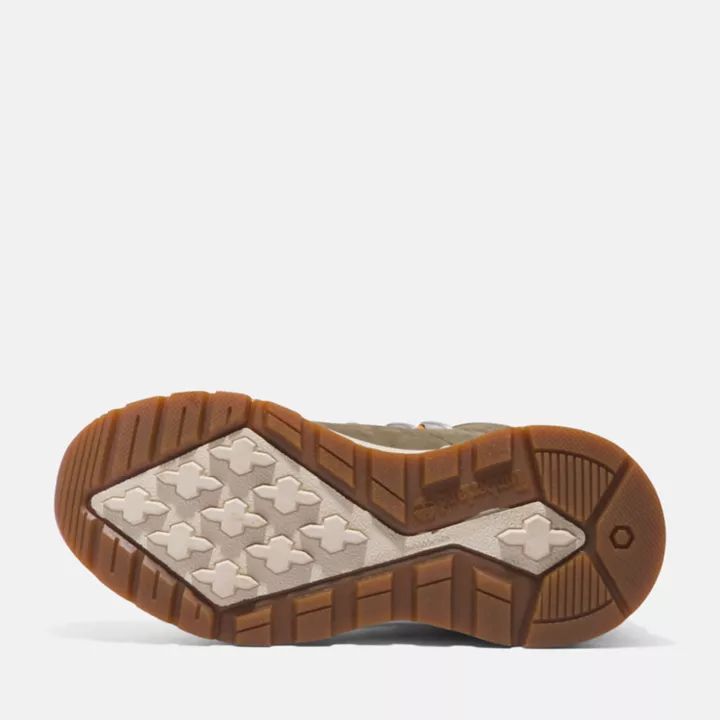 Chaussure de randonnée mi-haute Sprint Trekker pour enfant en vert foncé