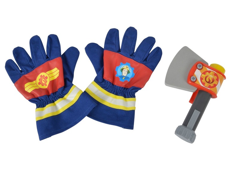 Brandweerman Sam handschoenen en bijl
