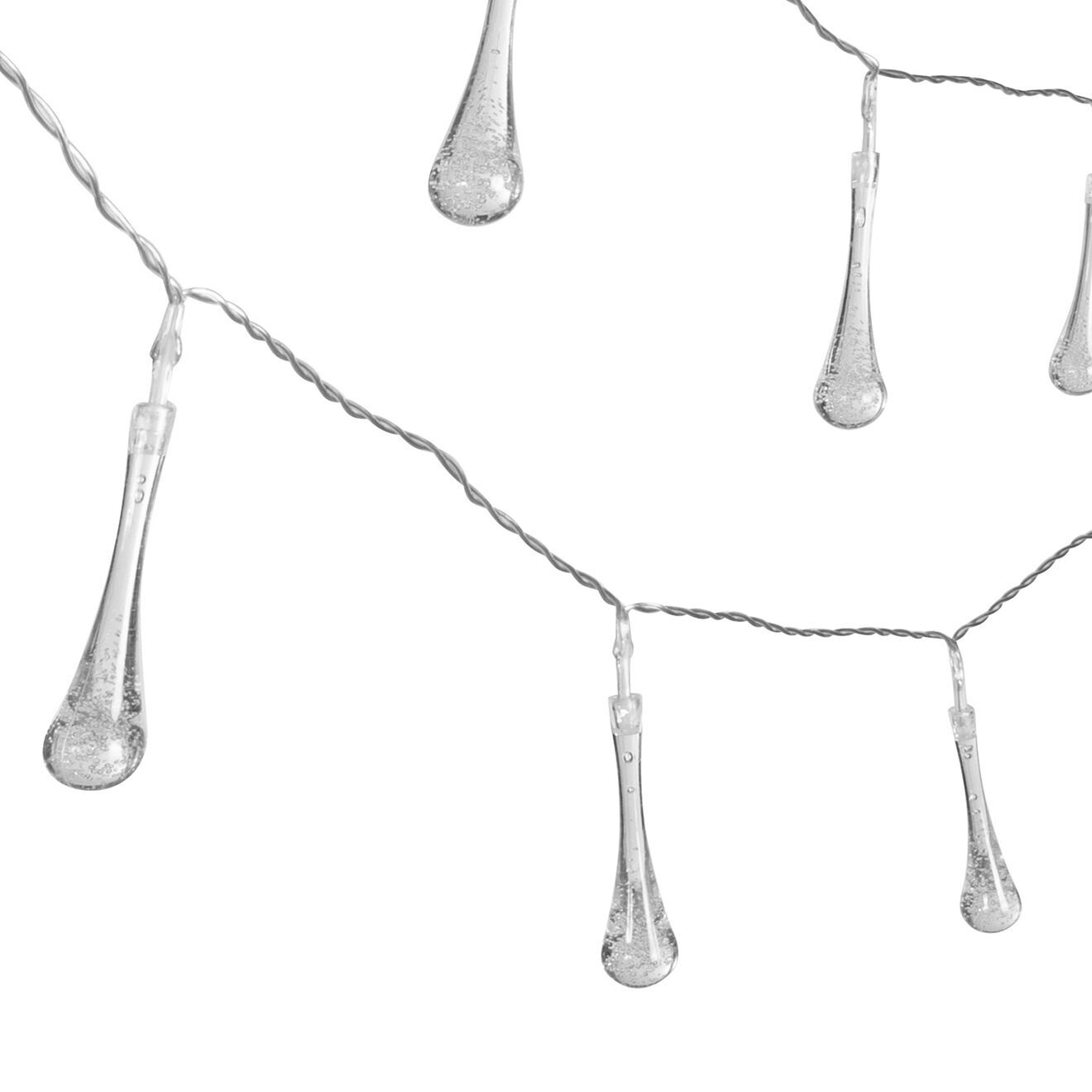 Pratik Garden Guirlande solaire Gouttes blanc/transparent - 2.8 m