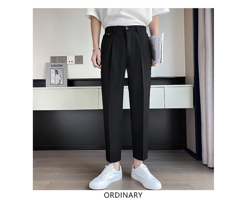 Andrei - Effen cropped rechte broek
