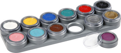 Grimas Ansigtsmaling - Sminke Palette Med 12 Farver - 12X2,5 ML