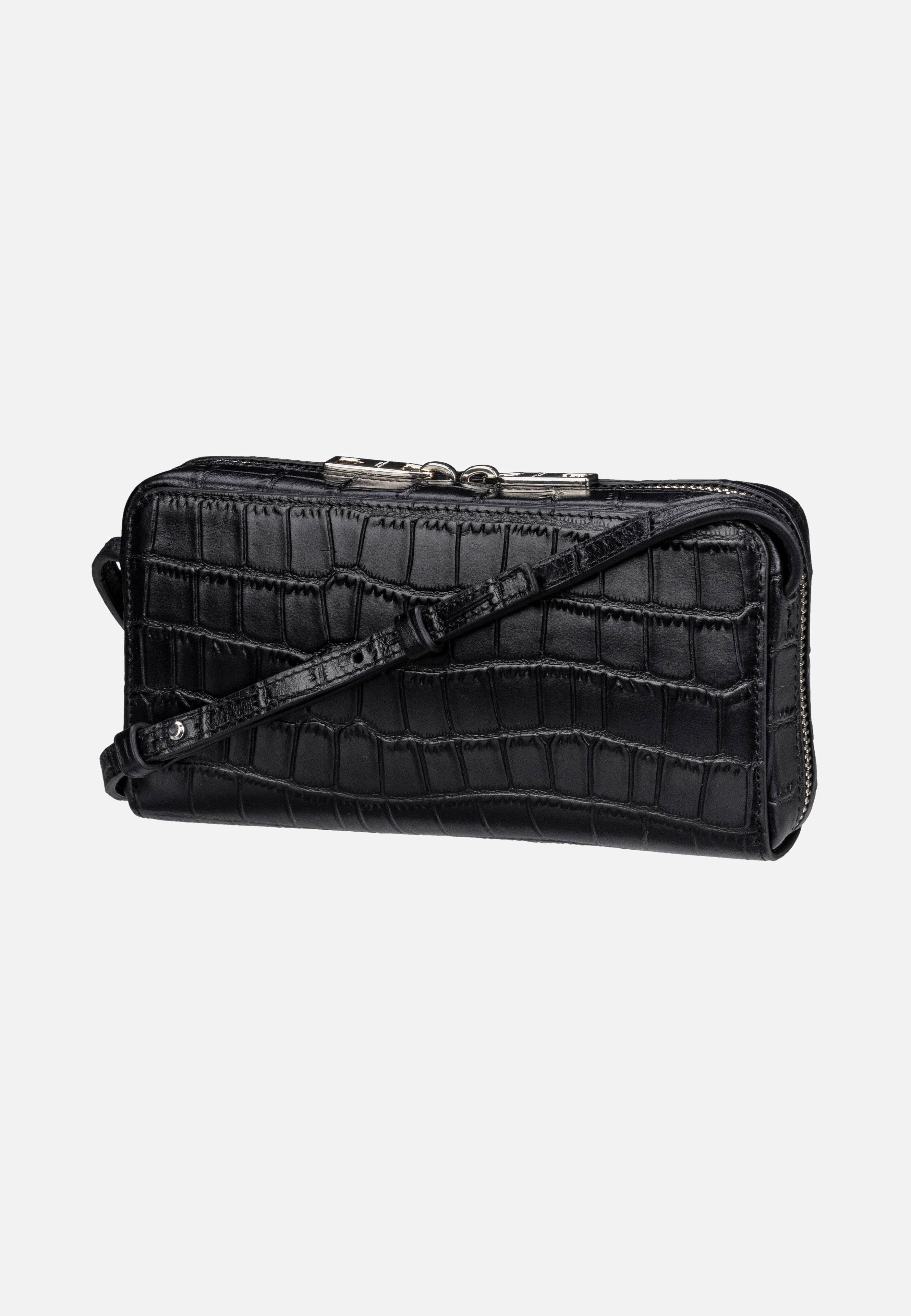 Lou New Croco 2158196 Black - Crossbody Bag
