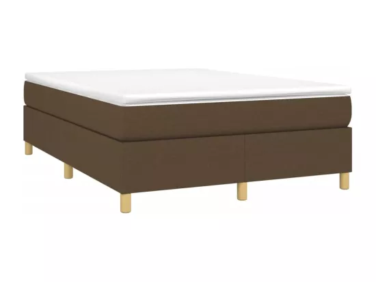 Sommier à lattes de lit Marron foncé 140x200 cm Tissu