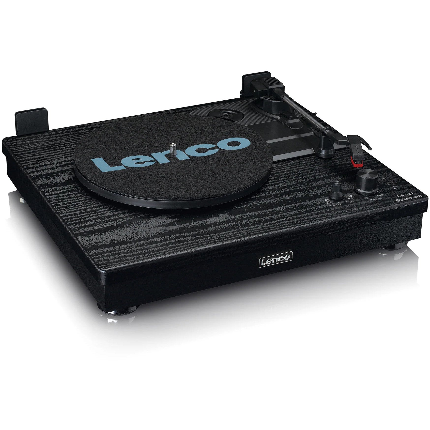 Lenco LS-101BK houten platenspeler met Bluetooth