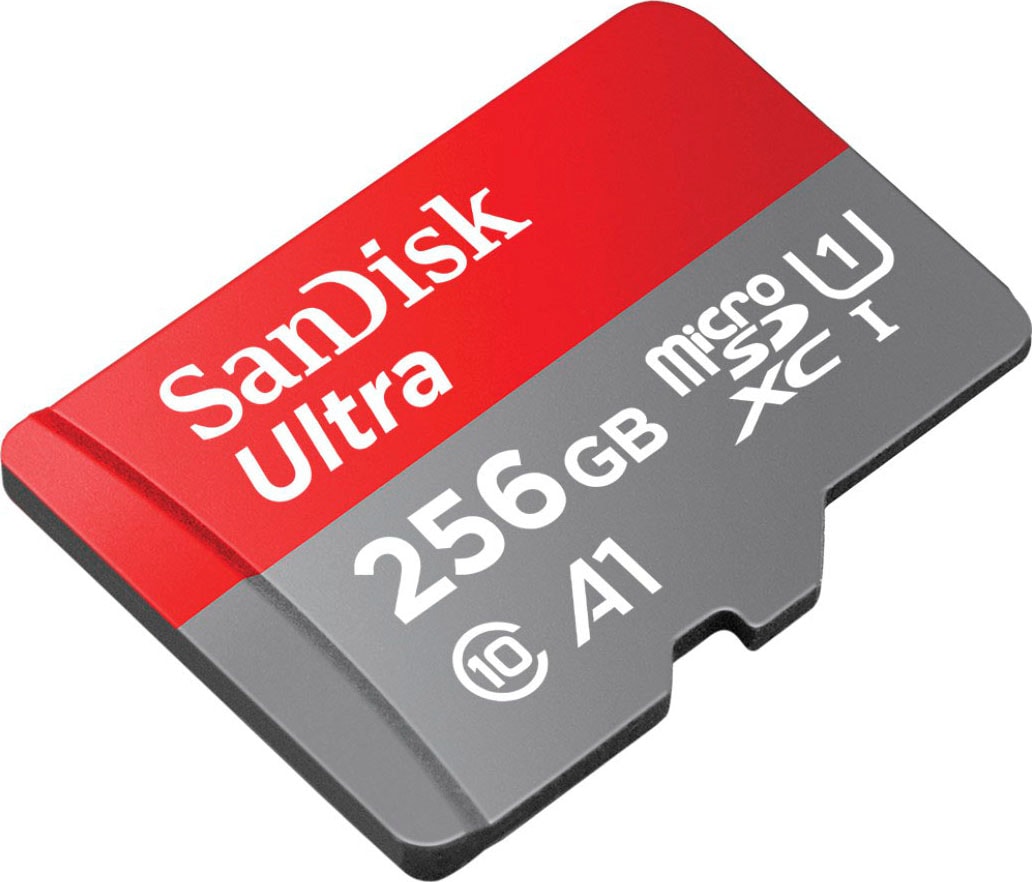Sandisk Speicherkarte »Ultra microSDXC« (256 GB Class 10 ) Adapter