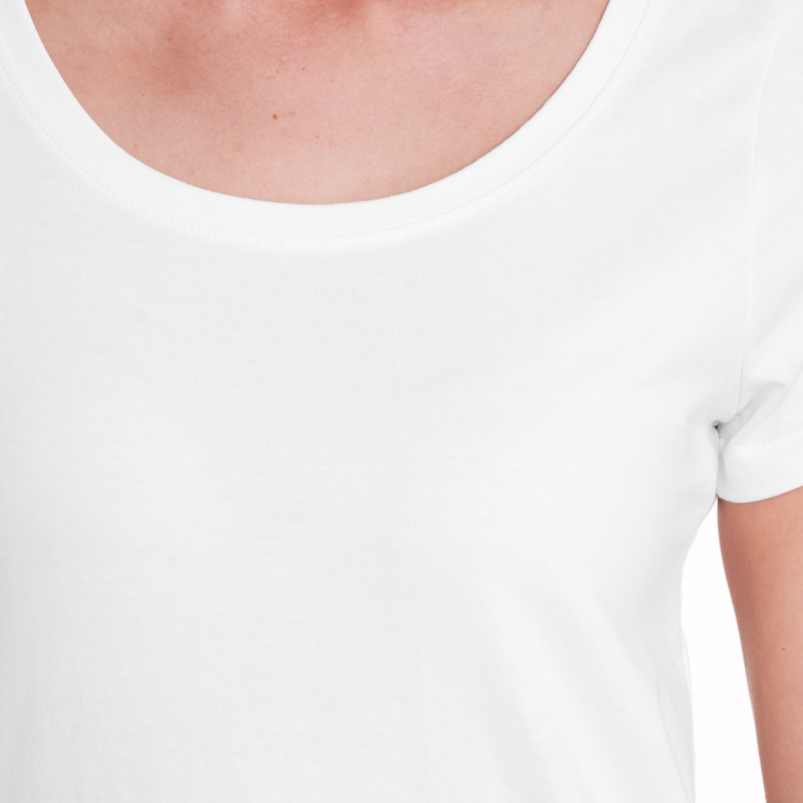 Famy 3 Damen T-Shirts im Basic-Look weiss