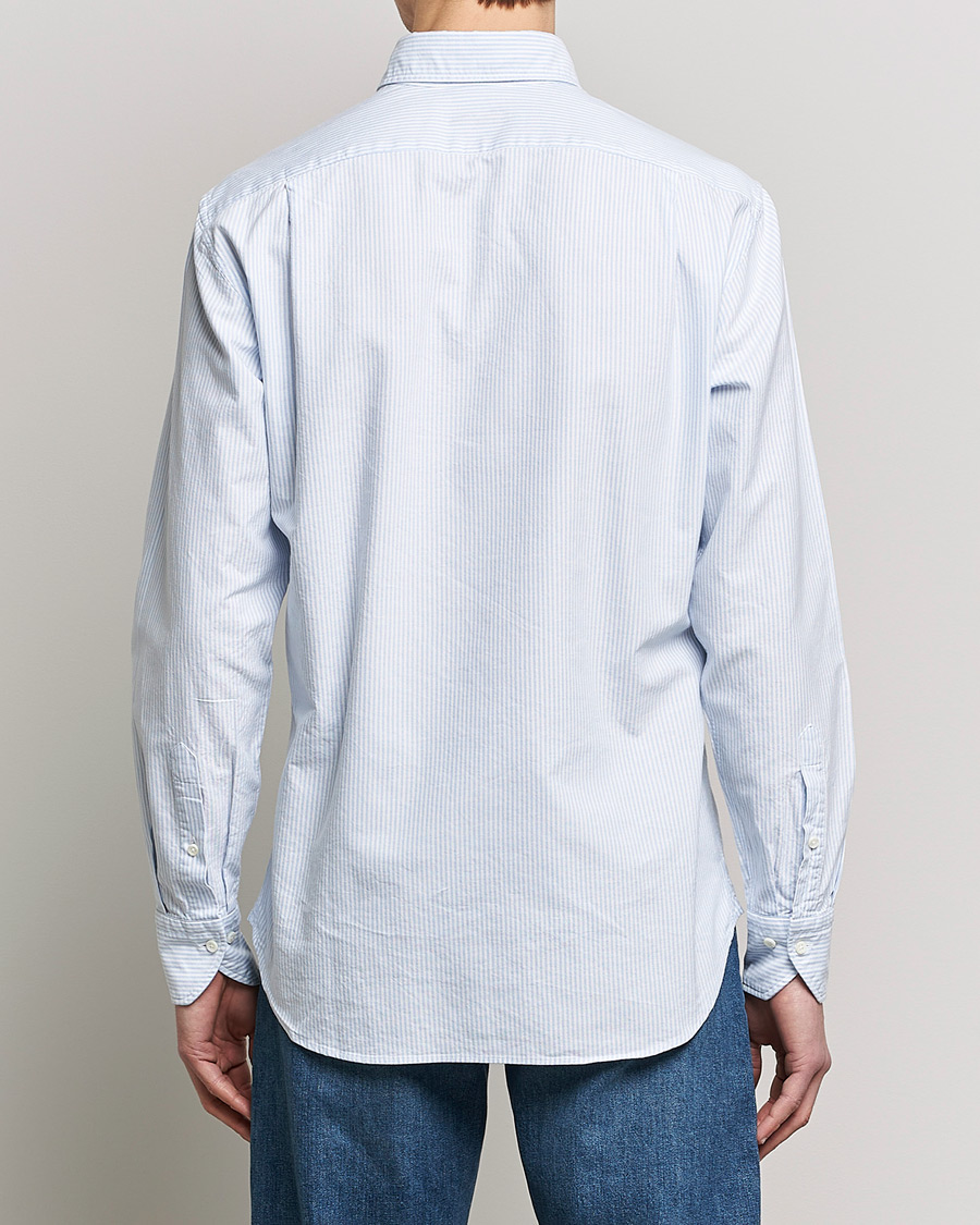 Stenströms Fitted Body Oxford Shirt Blue/White