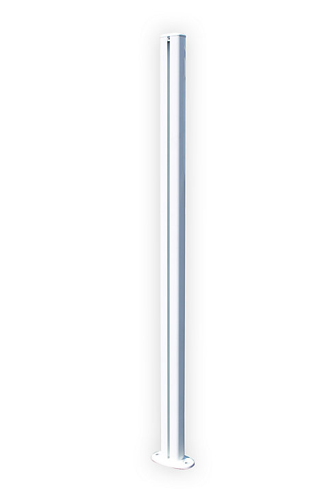 Poteau de barrière de piscine en aluminium blanc