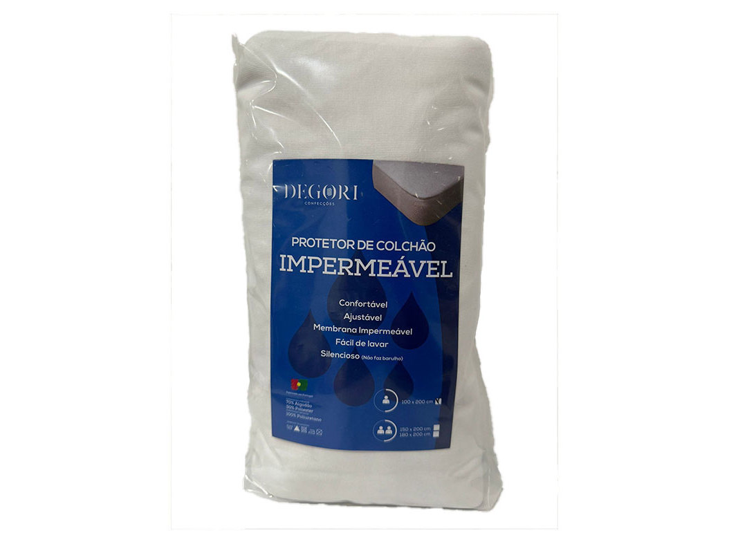 PROTETOR COLCHÃO IMPERMEAVEL JERSEY PES PU 100X200CM