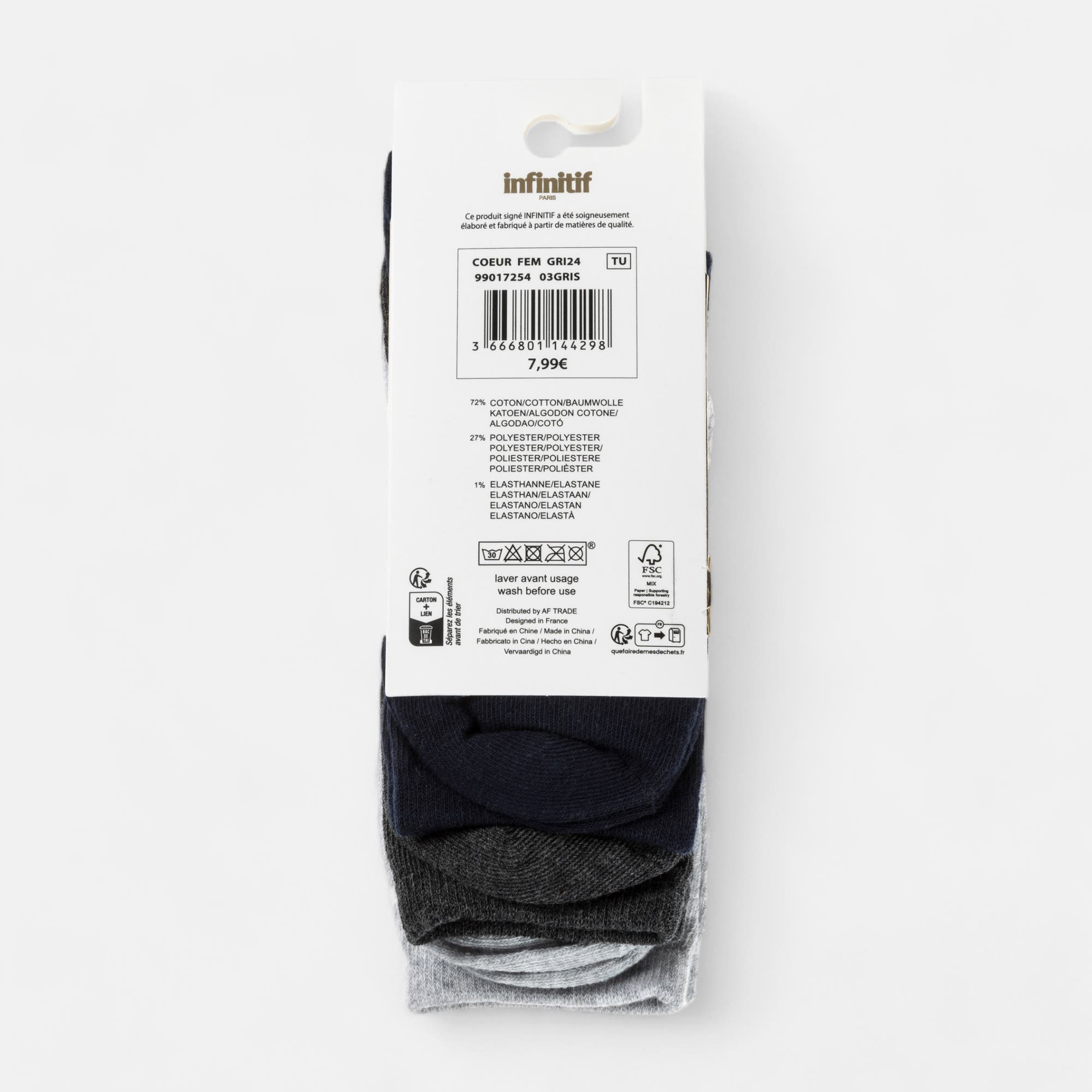 Chaussettes Femme gris