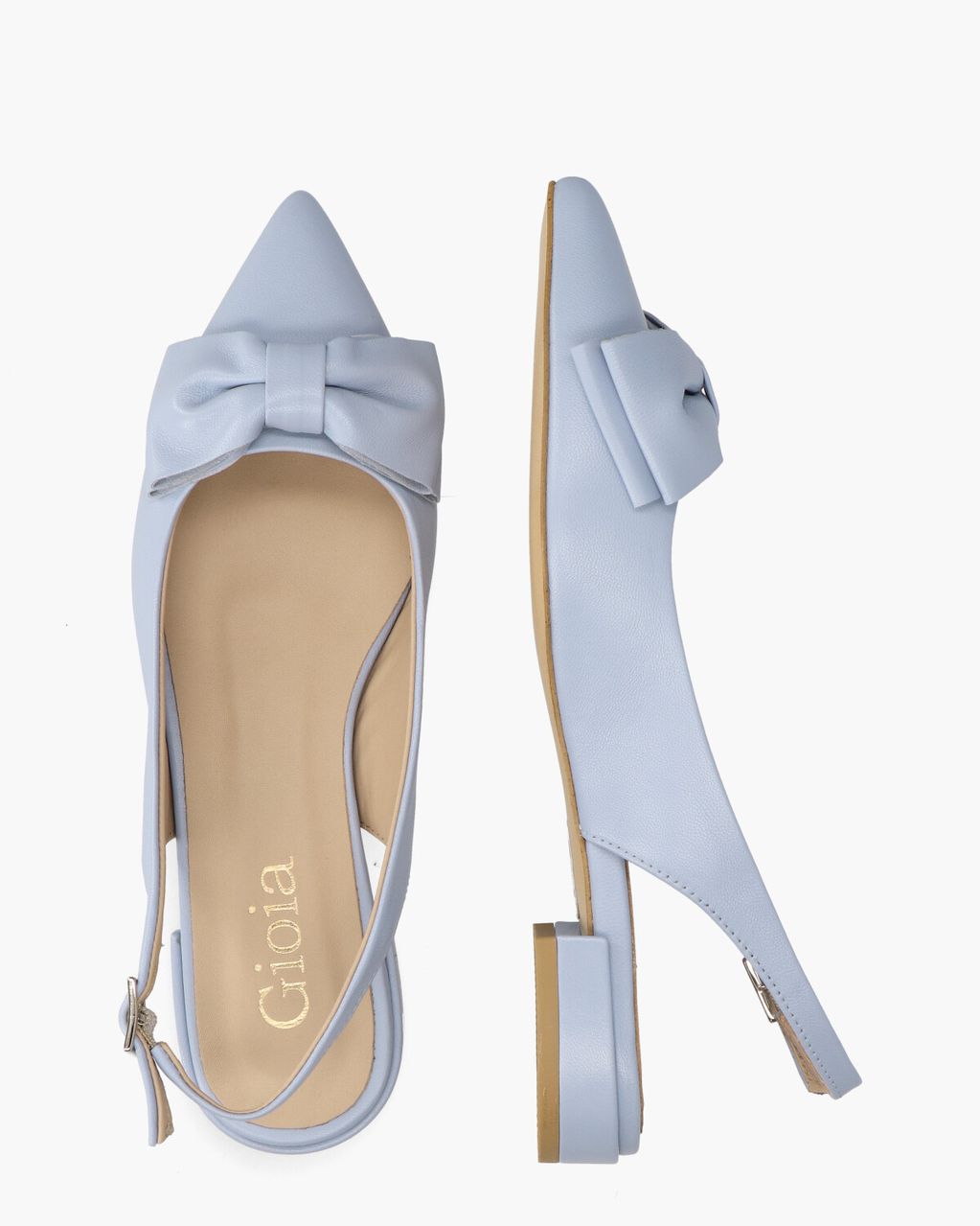 Gioia Walijne Lichtblauw Dames Slingbackpumps