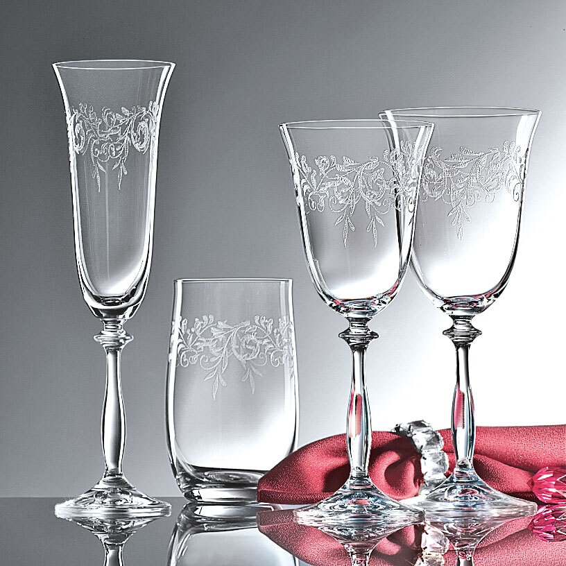 BOHEMIA SELECTION Trinkglas ROMANCE 6er Set - je 380 ml