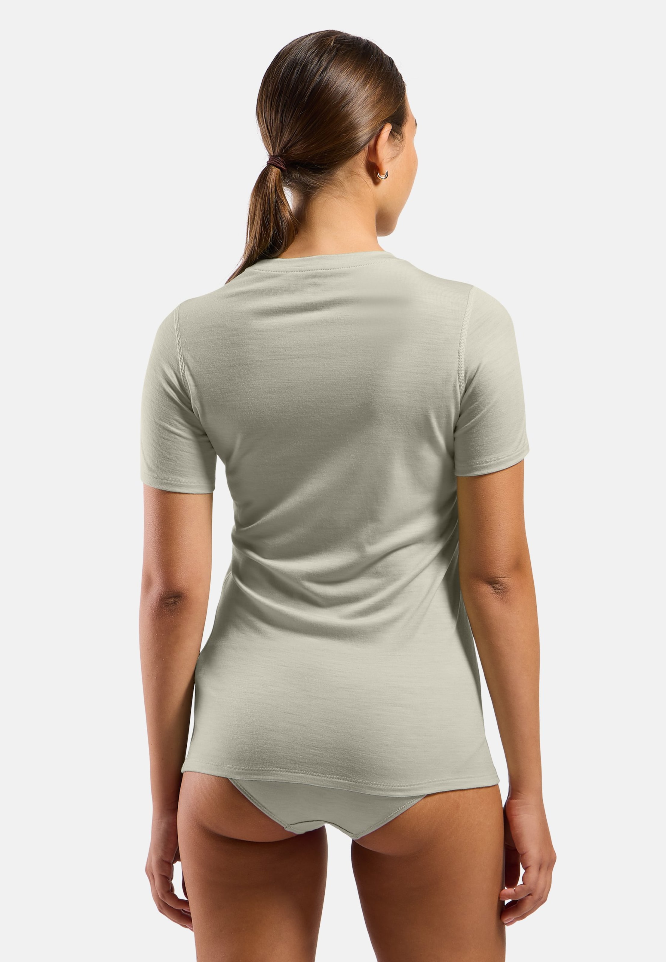 Natural Merino 160 Base Layer T-shirt in agate gray