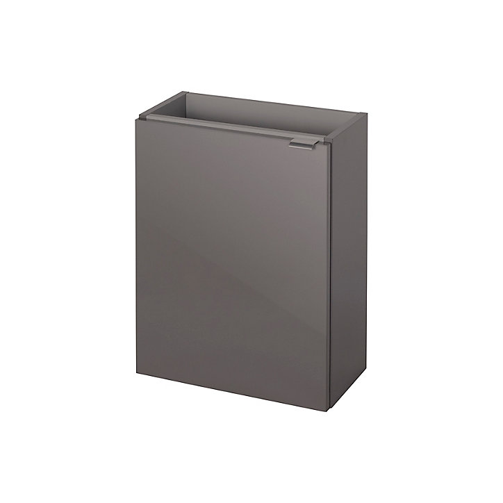 Meuble lave mains à suspendre GoodHome Imandra gris taupé L.44 x H.55 cm