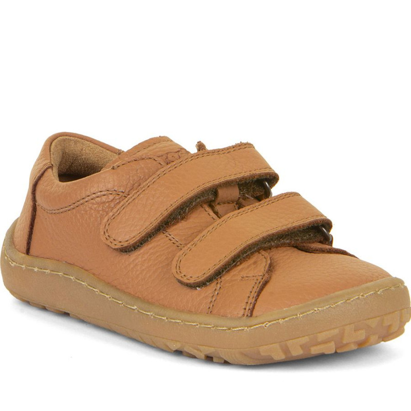 Froddo Froddo Barefoot Cuir Velcros Cognac