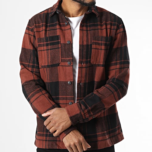 Surchemise A Carreaux Logan Marron Noir