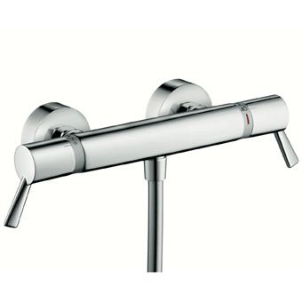 Hansgrohe Ecostat Comfort Care douchekraan thermostatisch z. omstel m. koppelingen HOH=15cm m. verlengde grepen chroom