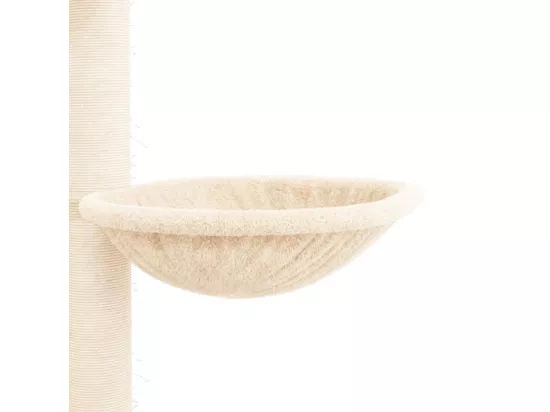 Arbre à chat du sol au plafond Crème 258,5-284,5 cm