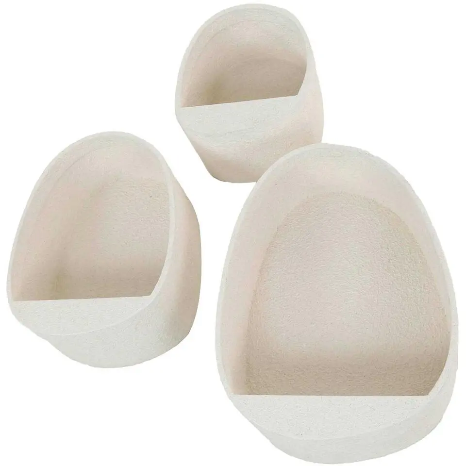 Set van 3 wandschappen Goutte - Marmer composiet