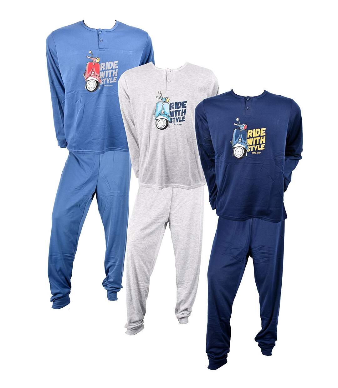 Pyjama Homme Long SWEET SECRET C2690 SCOOTER Pack de 3