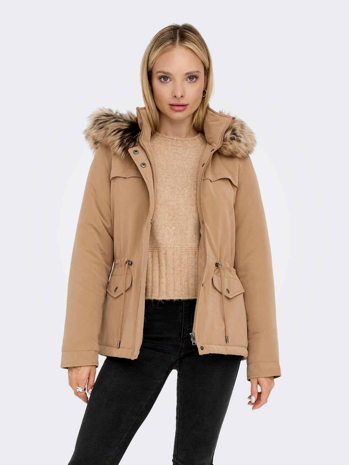 ONLNEWSTARLINE Langer Parka Tigers Eye