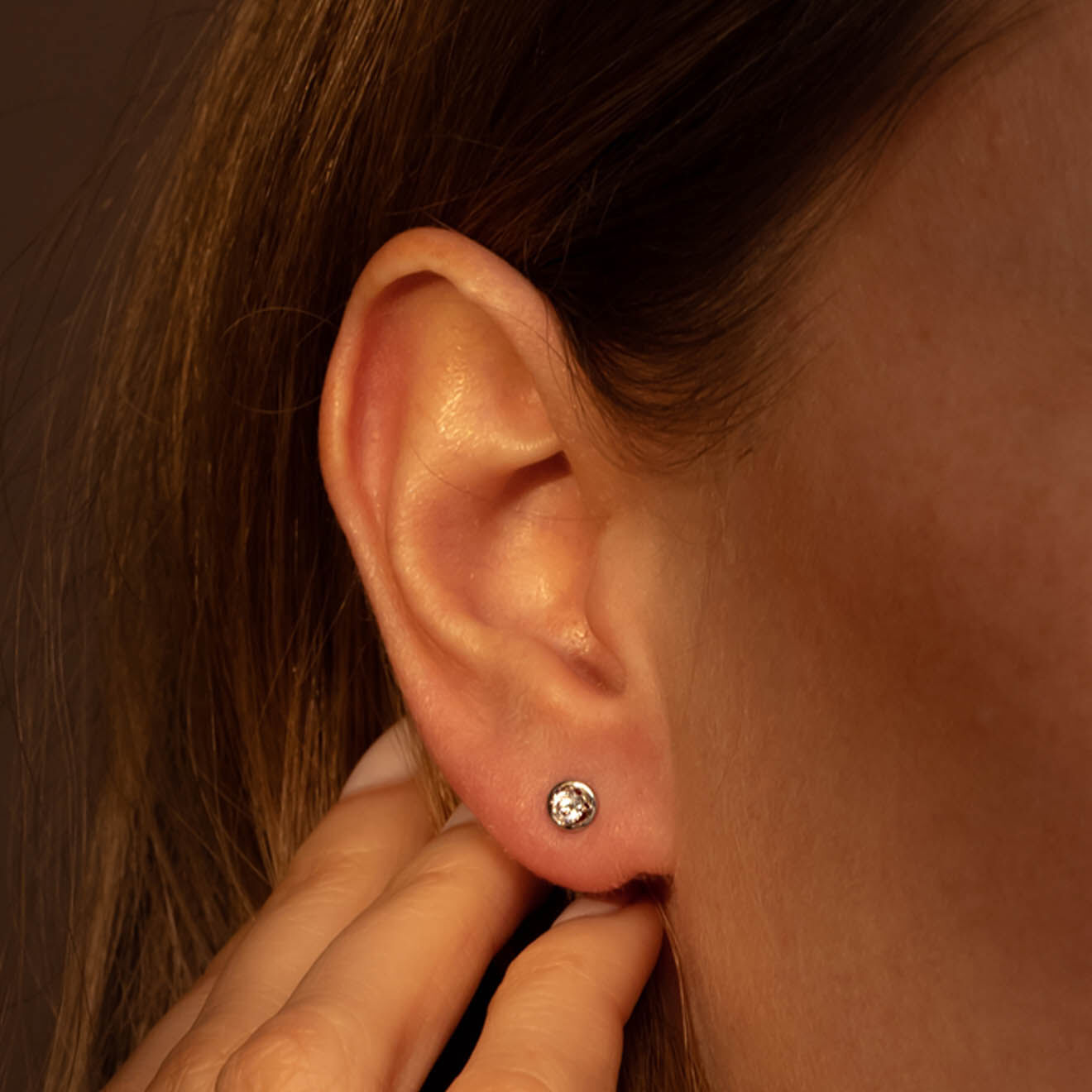 Instant d'Or Boucles d'oreilles Precious or blanc