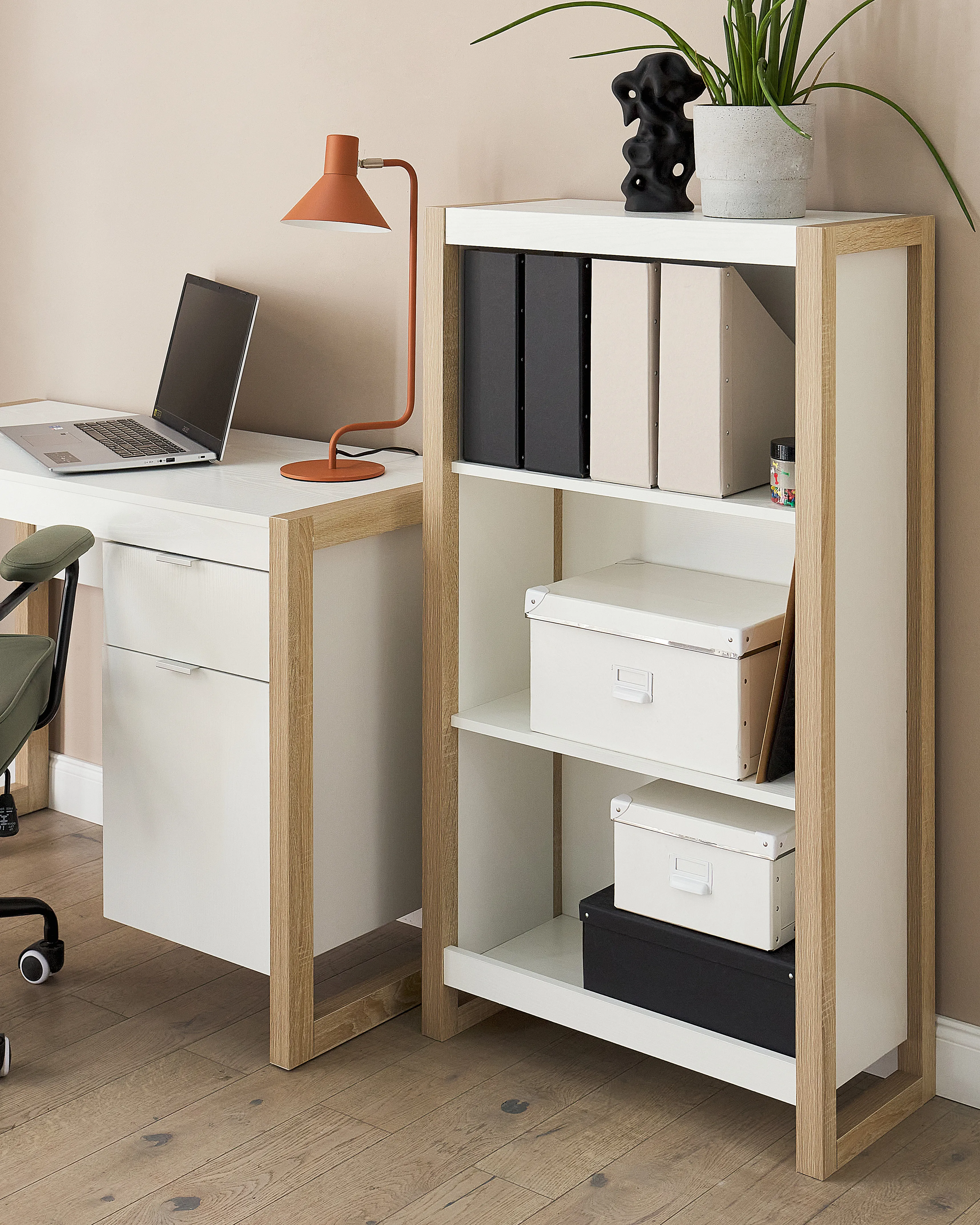 Boekenkast met 3 planken JOHNSON Wit