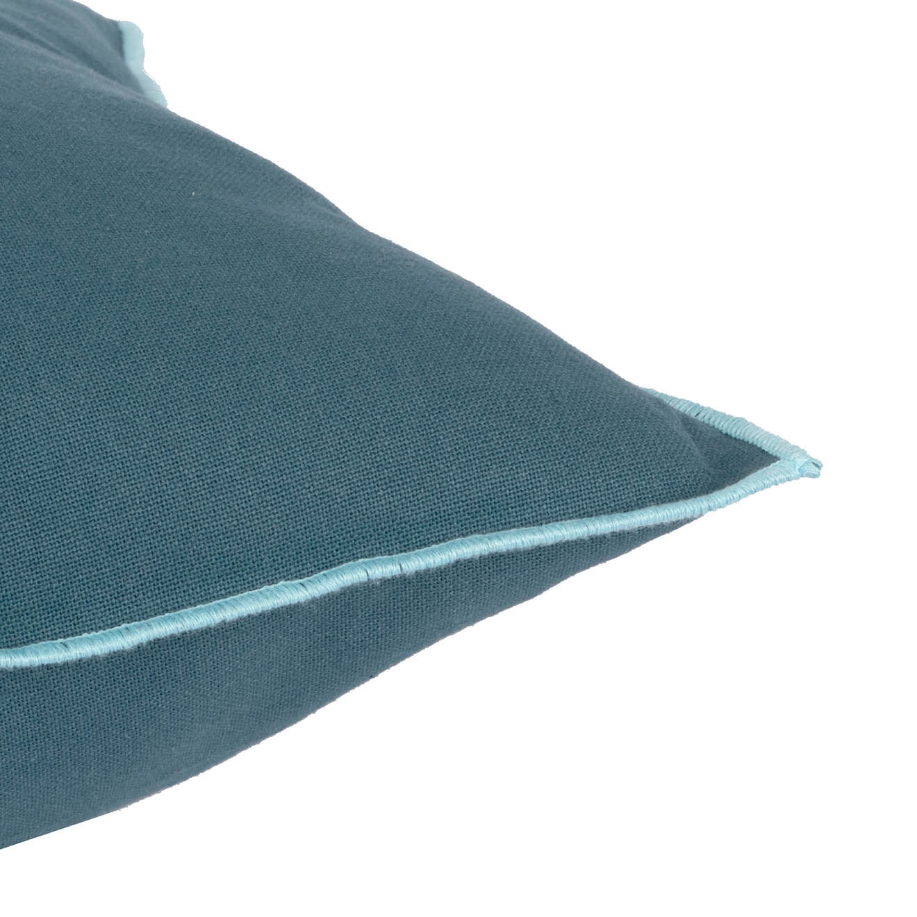 Febronie Housse de coussin Namaste bleue - 50x30 cm
