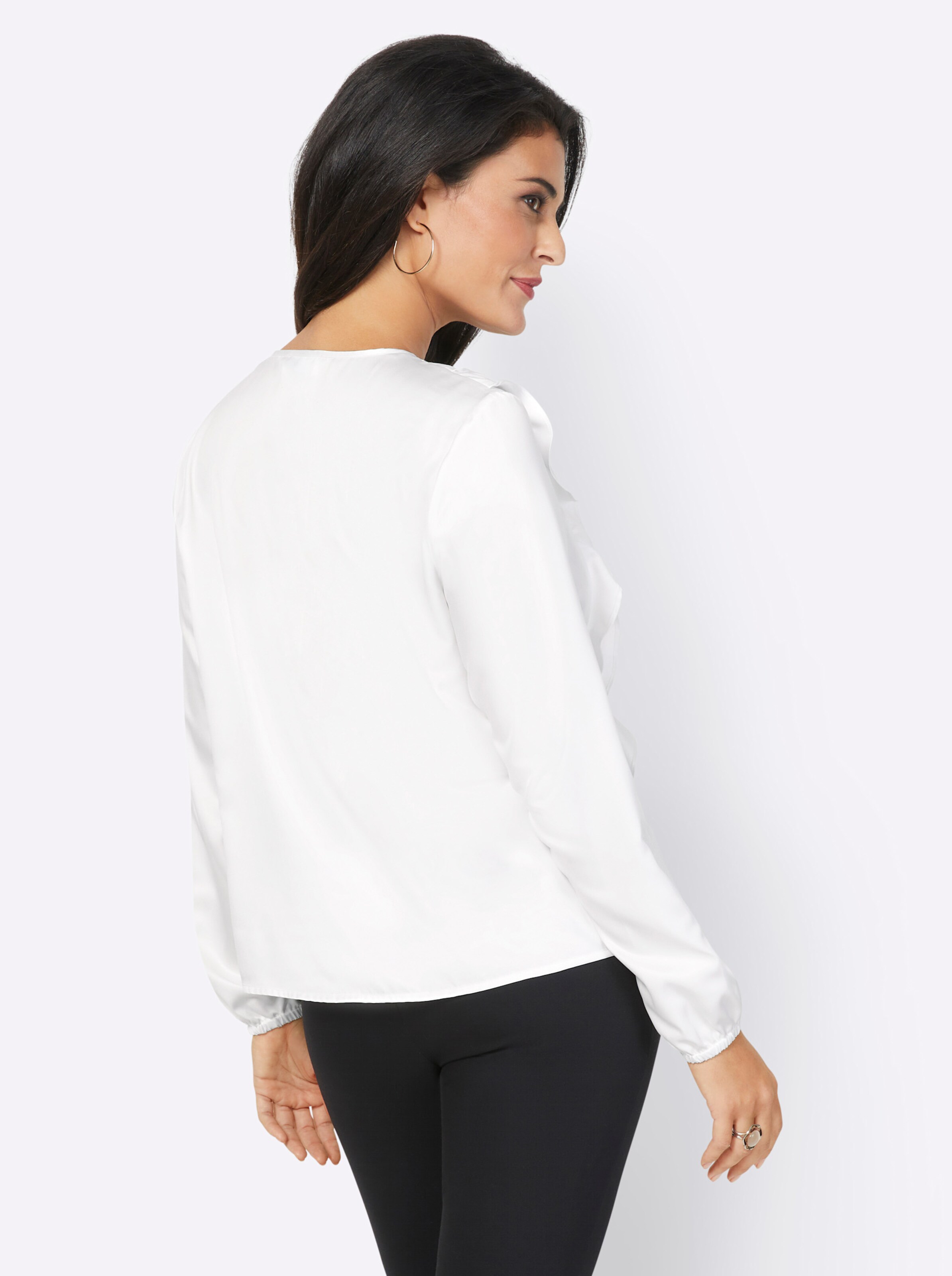 Bluse in ecru