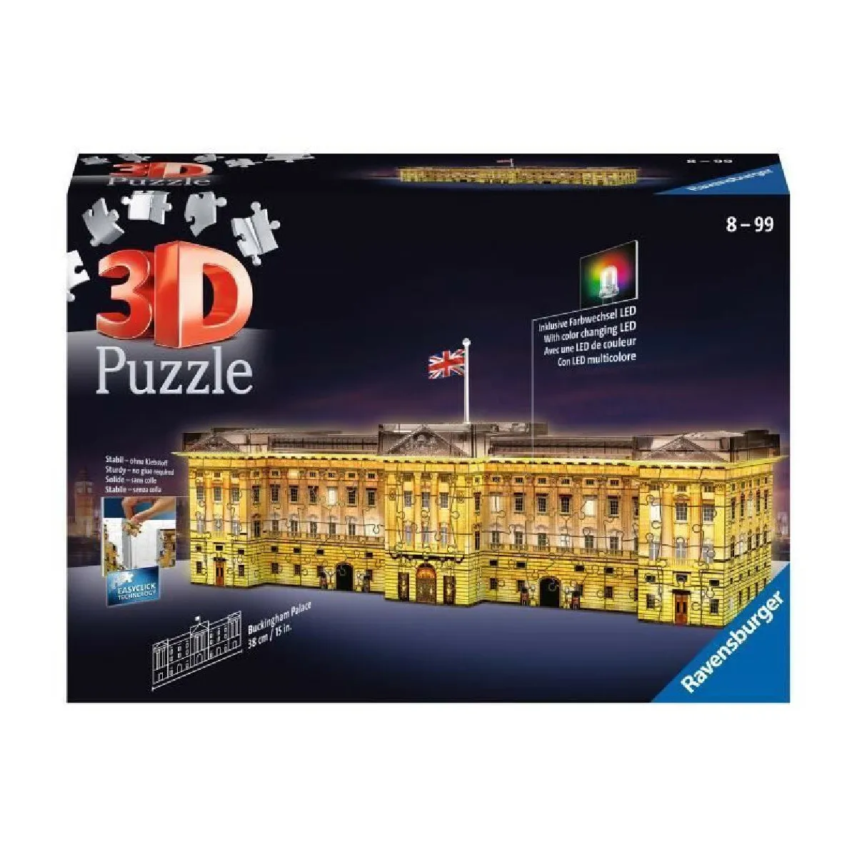 Ravensburger Buckingham Palace illuminé - 3D 216 pièces