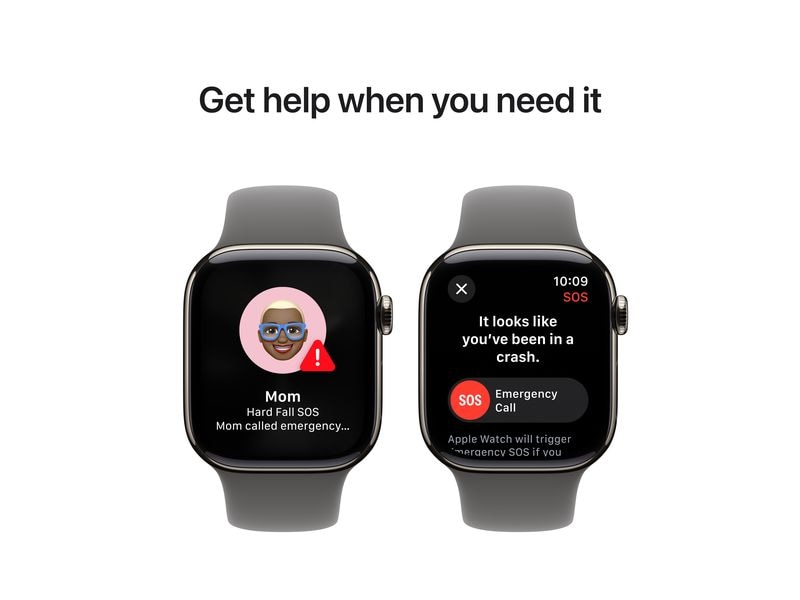 Apple Watch Series 10 42 mm LTE Titanium Stone Grey Sport M Eine glatte Zehn