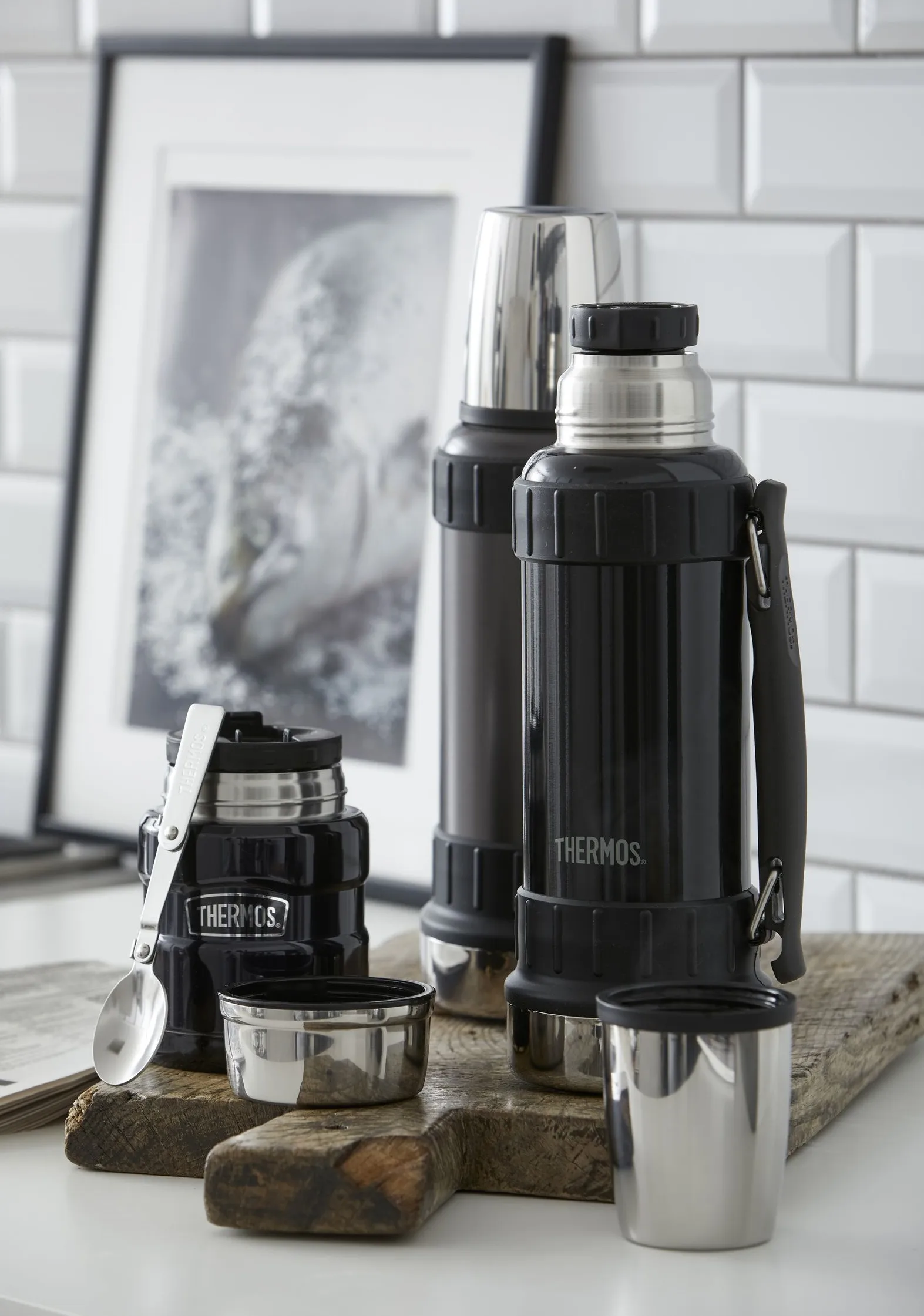 Thermos Work Berverage Flask Black 1,2L