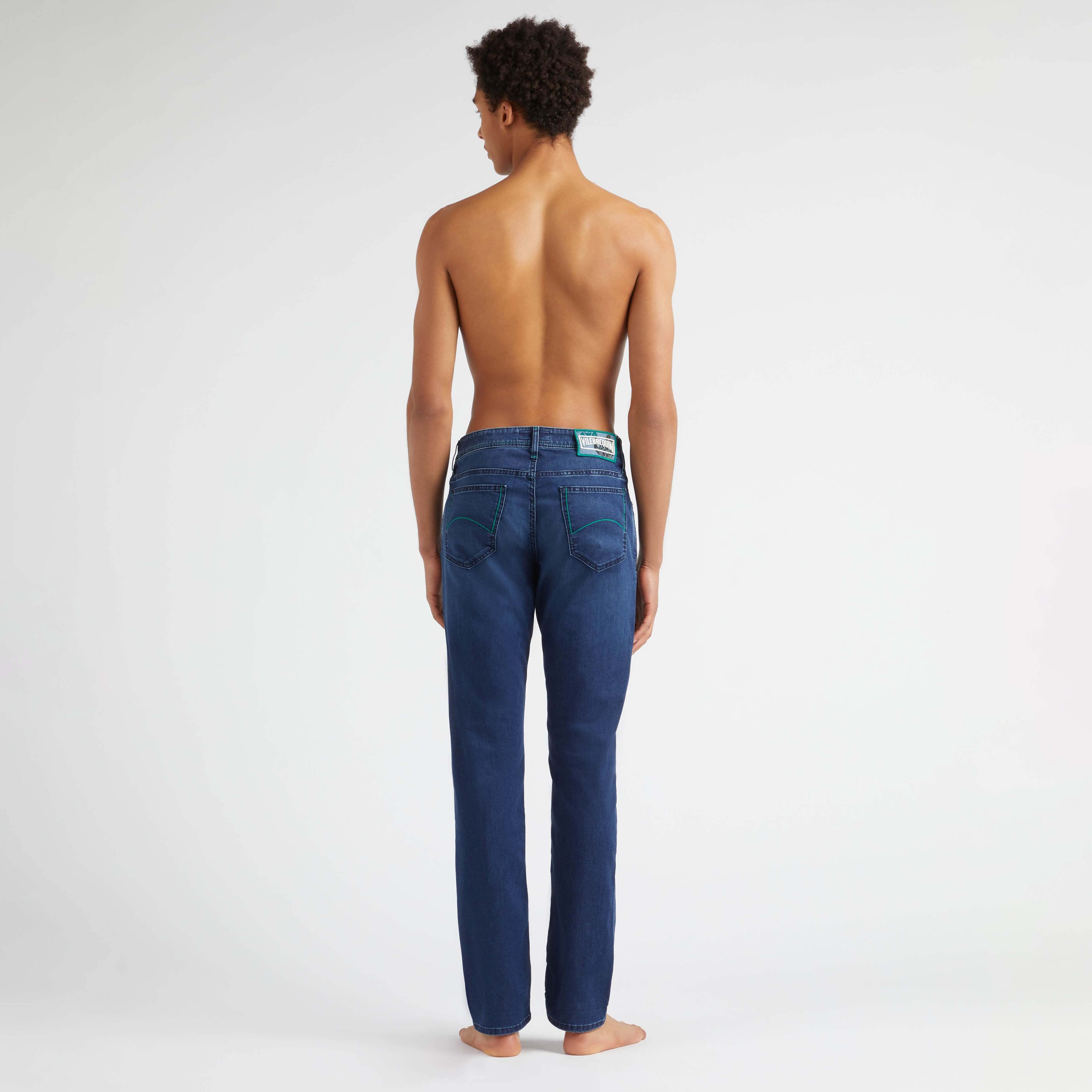 Jeans 5 Poches Homme Tropical Flowers