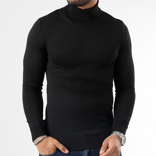 Lot De 2 Pulls Col Roulé 1006 Noir Blanc