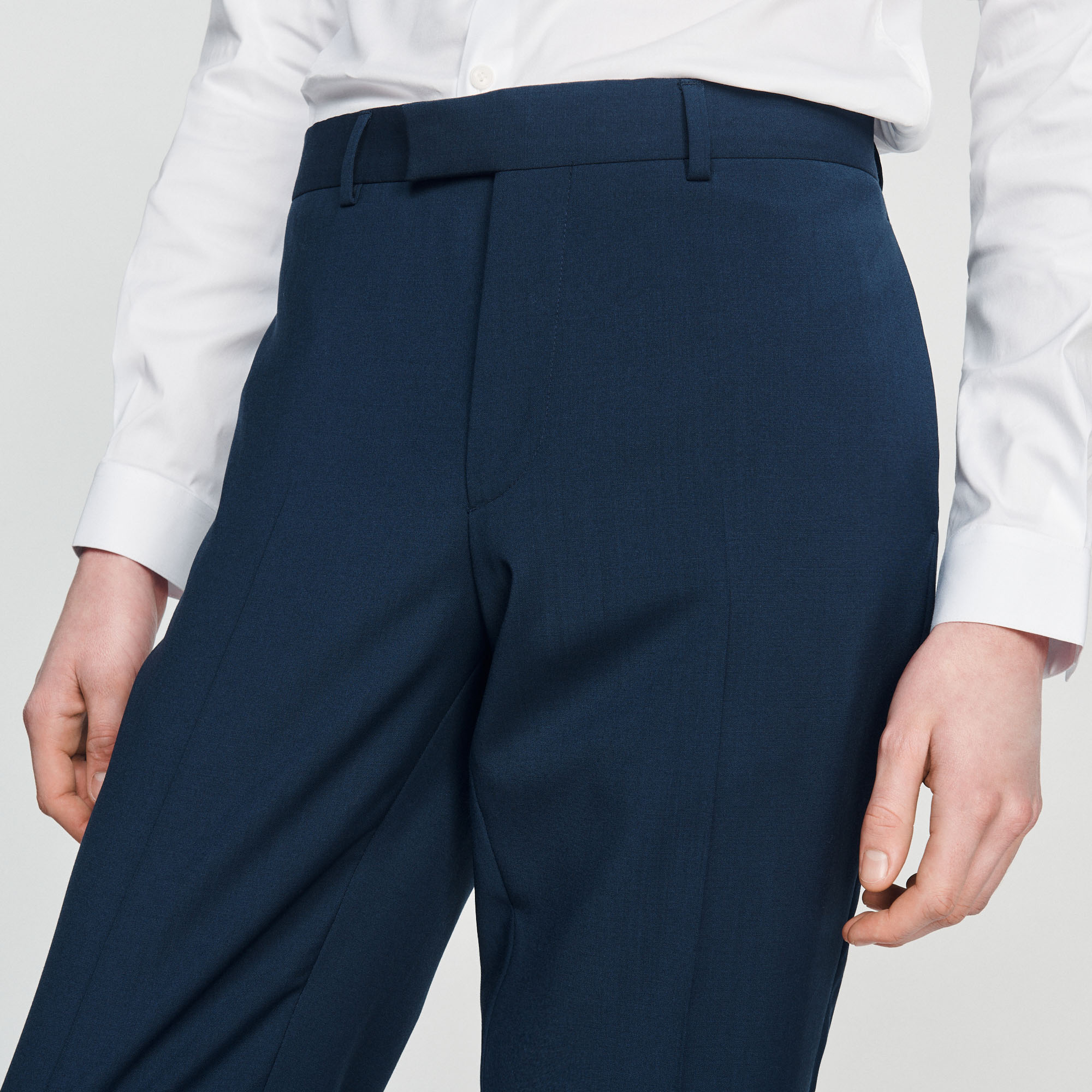 Pantalon de costume en laine stretch