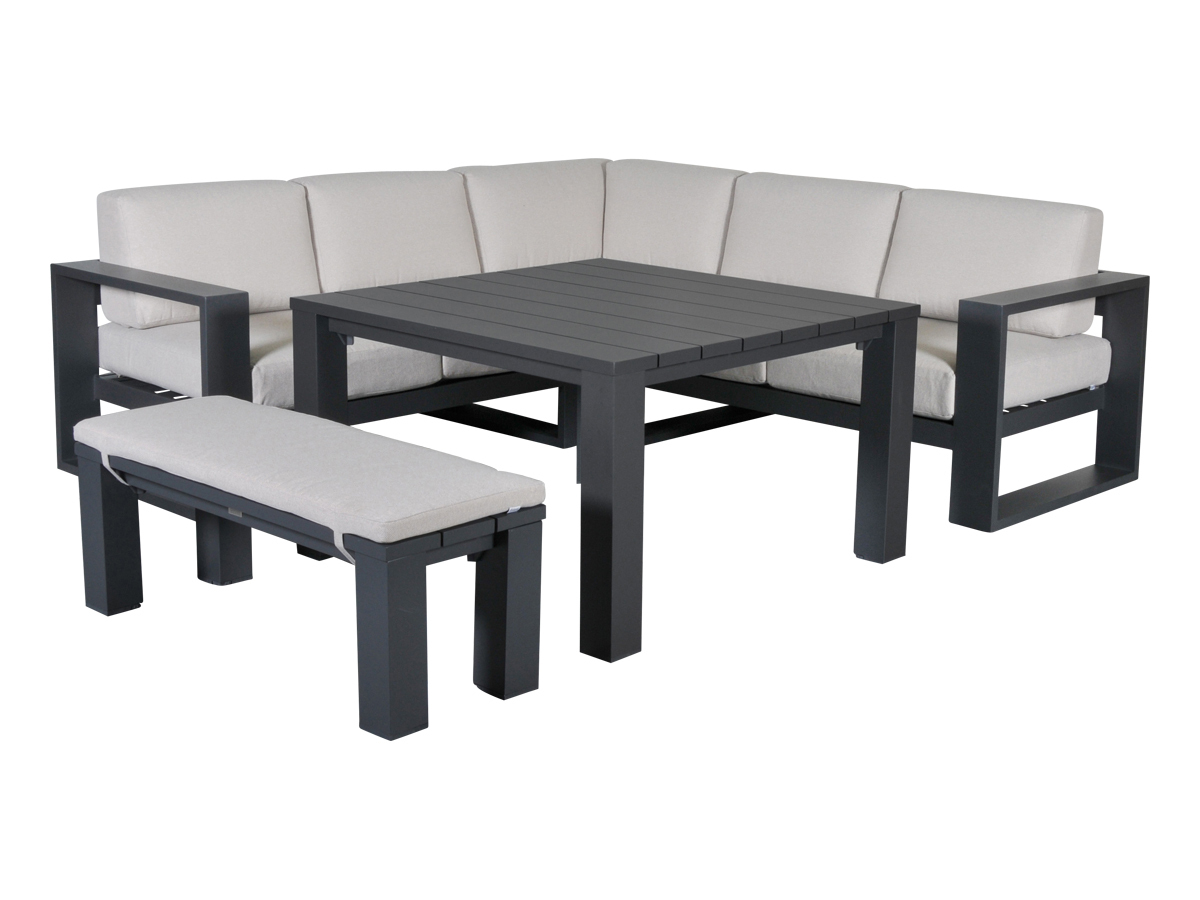 Outdoor Feelings Cuba corner dining loungeset - desert sand