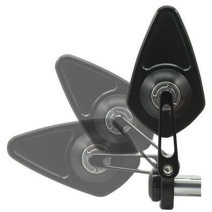 Rétroviseur Brazoline FLAT RACER EMBOUT DE GUIDON (LA PAIRE) Universel