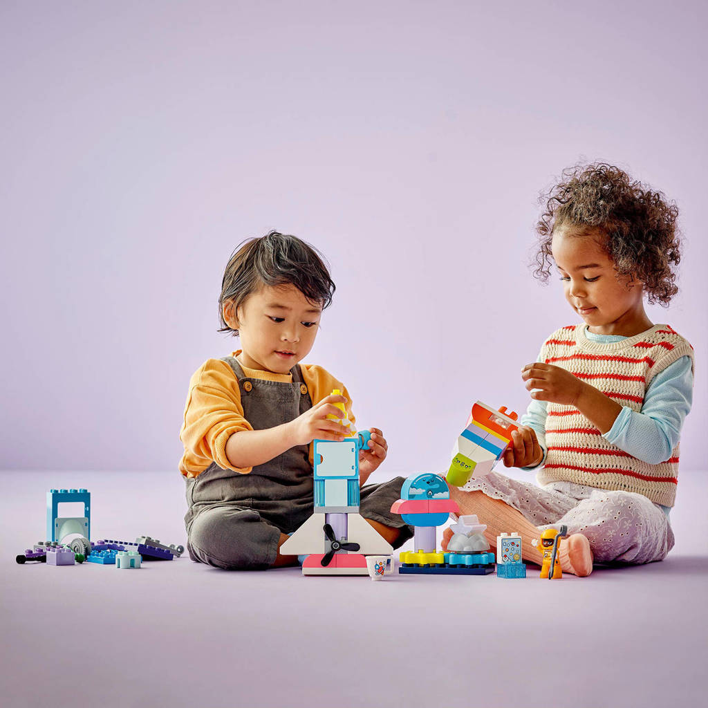 Super leuke Duplo set3-in-1 ruimteavontuur Educatief Speelgoed met Ruimteschip voor Peuters 10422