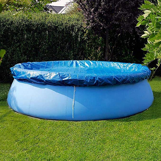 (Ø280cm) Schwimmbecken Abdeckung Wasserdichte Pool Abdeckplane Regenschutz / Winterfest - Blau